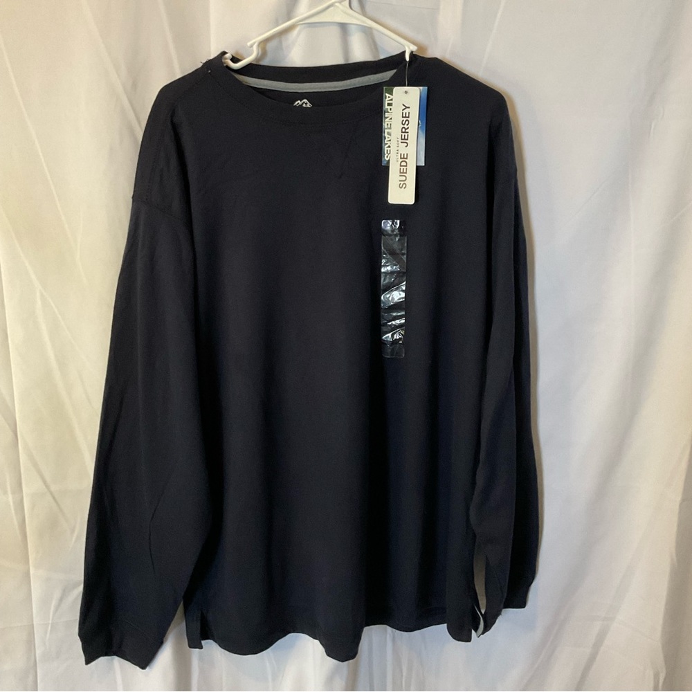 Alpine Lakes Men’s Plus Size 2XL long sleeve navy blue shirt NWTO